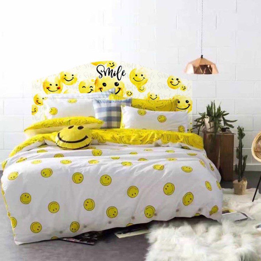 Vinilos emoji smile emoticón para cabeceros camas